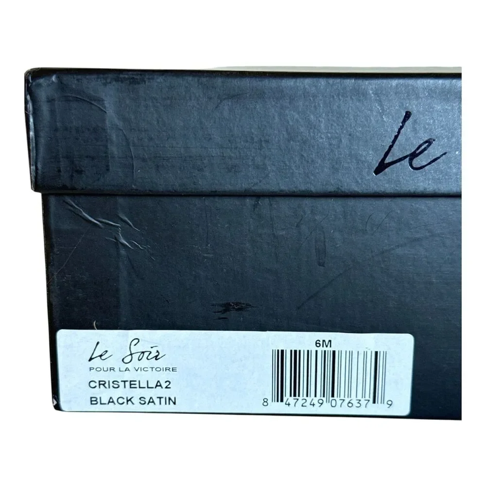 Share POUR LA VICTOIRE Women's Size 6 High Heels Open Toe Platform Pump Black Sa
